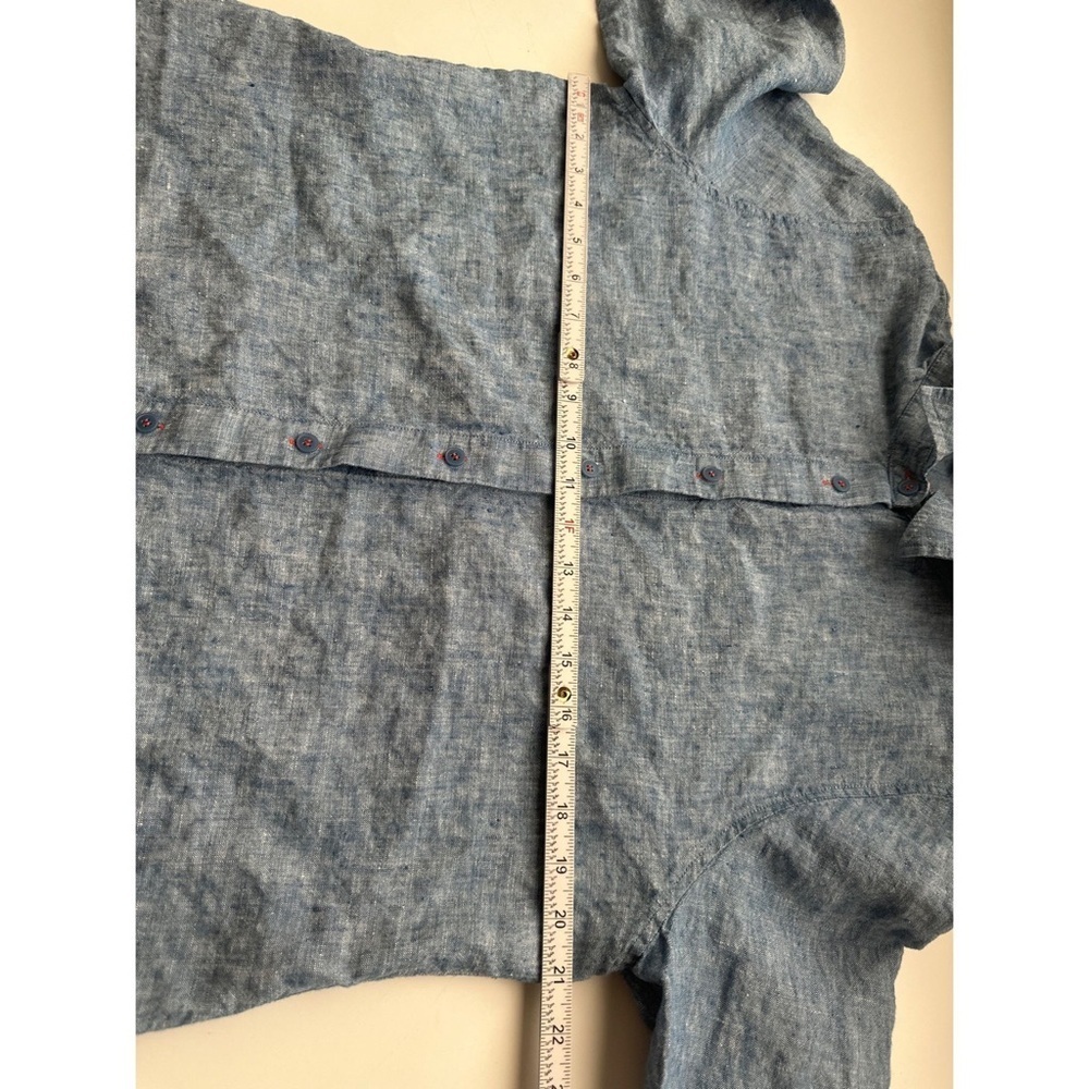 Soft Surroundings Denim Button Down Mini Dress - image 10